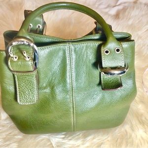 Tignanello Leather Hobo Handbag